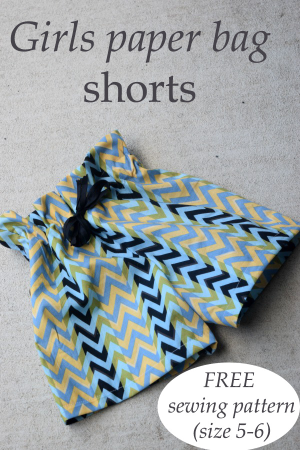 Girls paper bag shorts FREE (size 5-6)