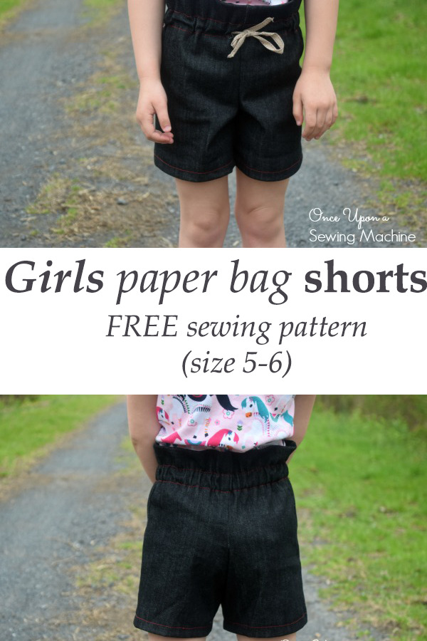 Girls paper bag shorts FREE (size 5-6)