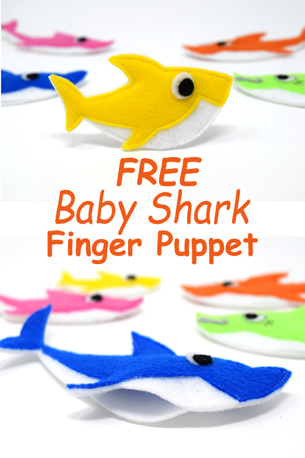 baby shark finger puppets