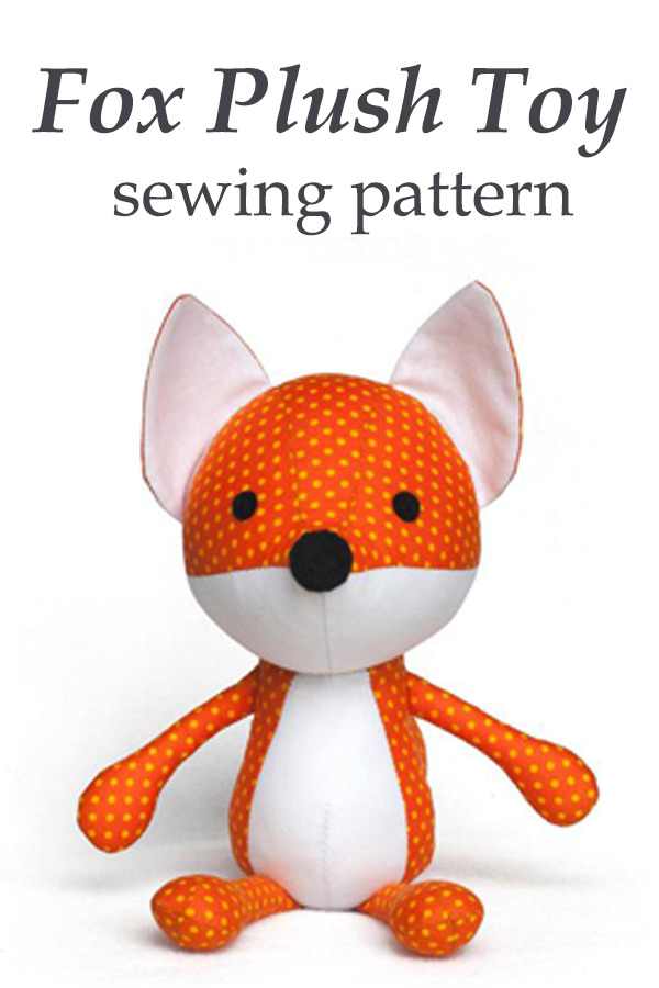 Fox Plush Toy sewing pattern