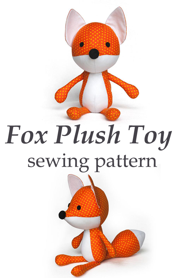 Fox Plush Toy sewing pattern