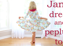 Janie dress and peplum top sewing pattern (6mths-12yrs)