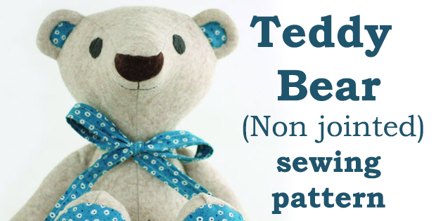 Teddy Bear (Non jointed) sewing pattern
