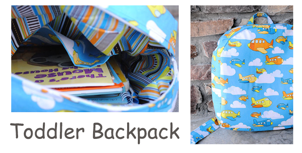 Toddler Backpack FREE pattern and tutorial