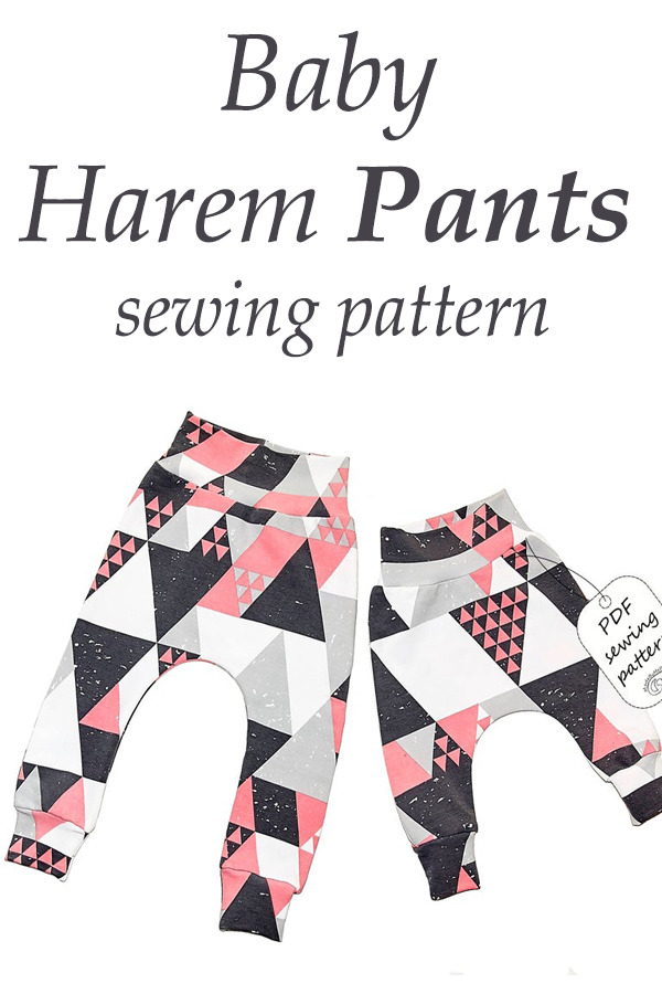 Baby Harem Pants sewing pattern