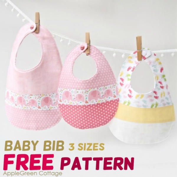 The Best Free Baby Bib Pattern in 3 Sizes - Sew Modern Kids