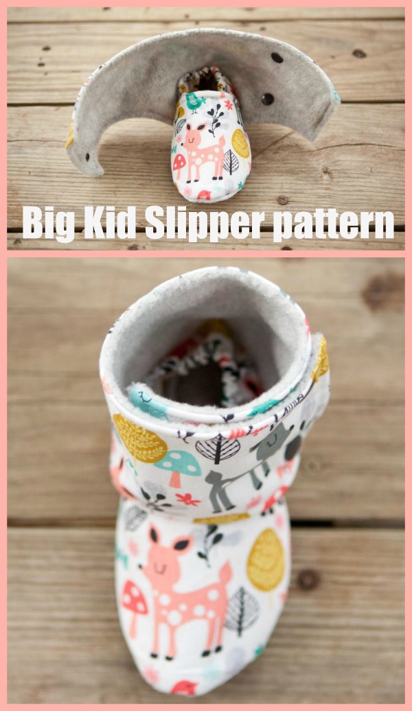 Big Kid Slipper pattern