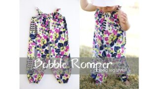 Bubble Romper for baby long pant style FREE tutorial