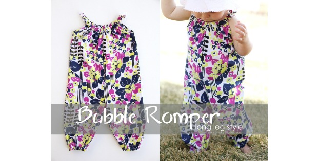 Bubble Romper for baby long pant style pattern