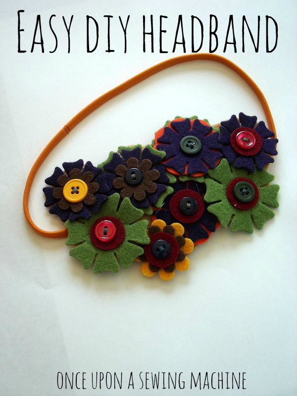 Easy DIY Floral Headband FREE sewing pattern