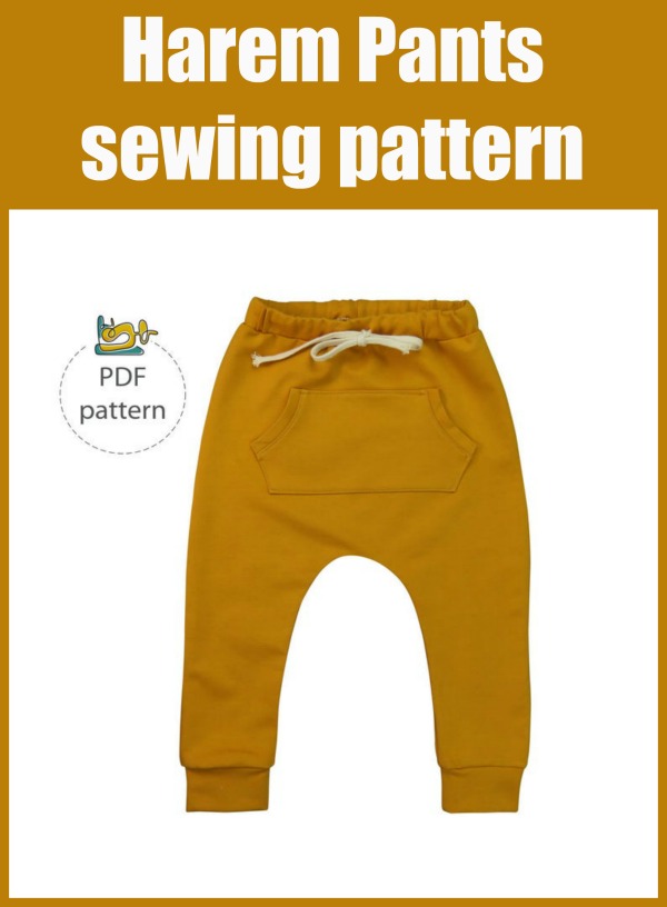 Harem Pants Pattern. Women's PDF Printable and Projector Sewing Pattern and  Tutorial. Lounge Yoga Pants Pattern. - Etsy