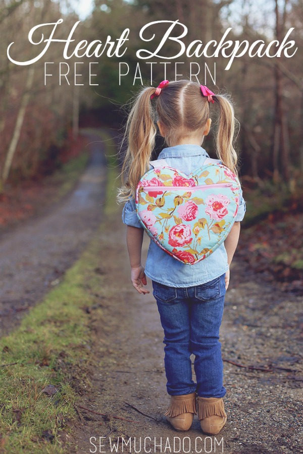 Heart Backpack free pattern