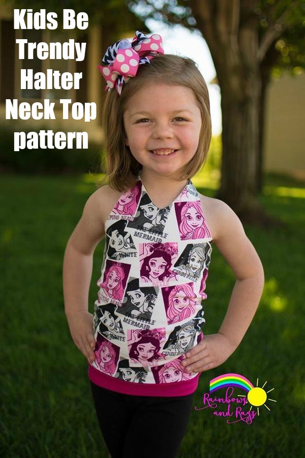 Kids Be Trendy Halter Neck Top sewing pattern