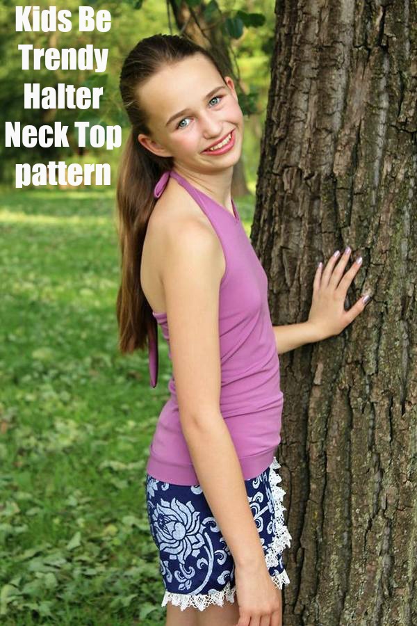 Kids Be Trendy Halter Neck Top sewing pattern