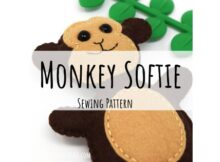 Mini Monkey Softie Toy Free Pattern & Tutorial.