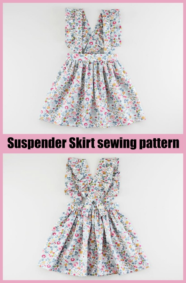 Suspenders PDF Sewing Pattern, Including Sizes 3 Months-10 Years