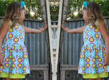 Peep Hem Dress FREE tutorial & pattern (Size 5)