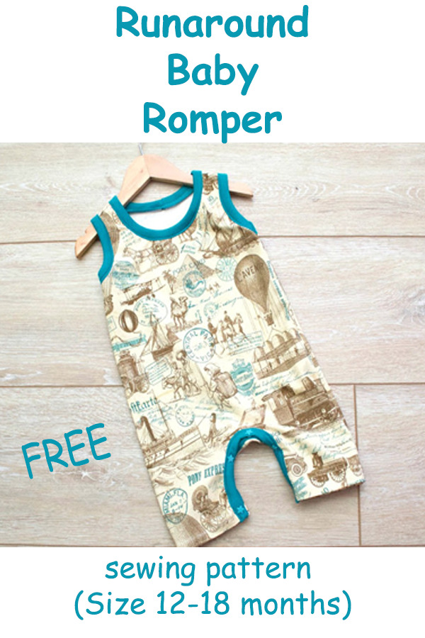 Free Runaround Baby Romper sewing pattern (Size 12-18 months)