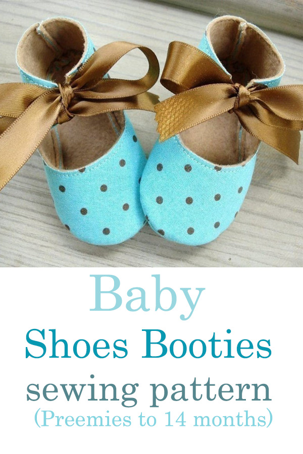 Baby Shoes Booties sewing pattern (Preemies to 14 months)