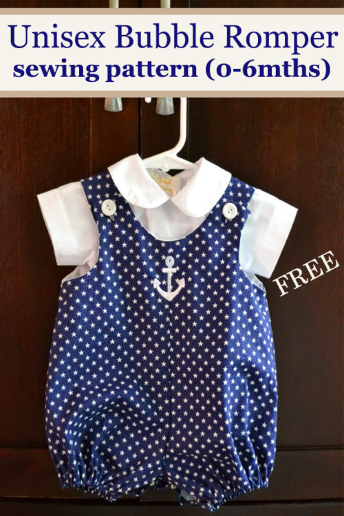 FREE Unisex Bubble Romper sewing pattern (0-6mths) - Sew Modern Kids