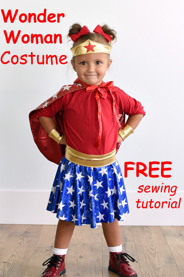 Wonder Woman Costume FREE sewing tutorial
