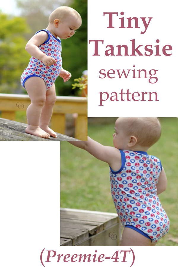 Tiny Tanksie pattern (Preemie-4T)