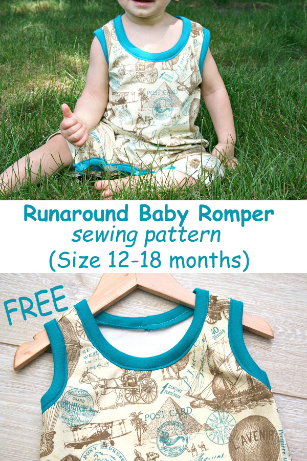 Free Runaround Baby Romper sewing pattern (Size 12-18 months) - Sew ...