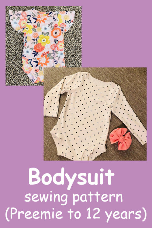 Bodysuit sewing pattern (Preemie to 12 years) - Sew Modern Kids