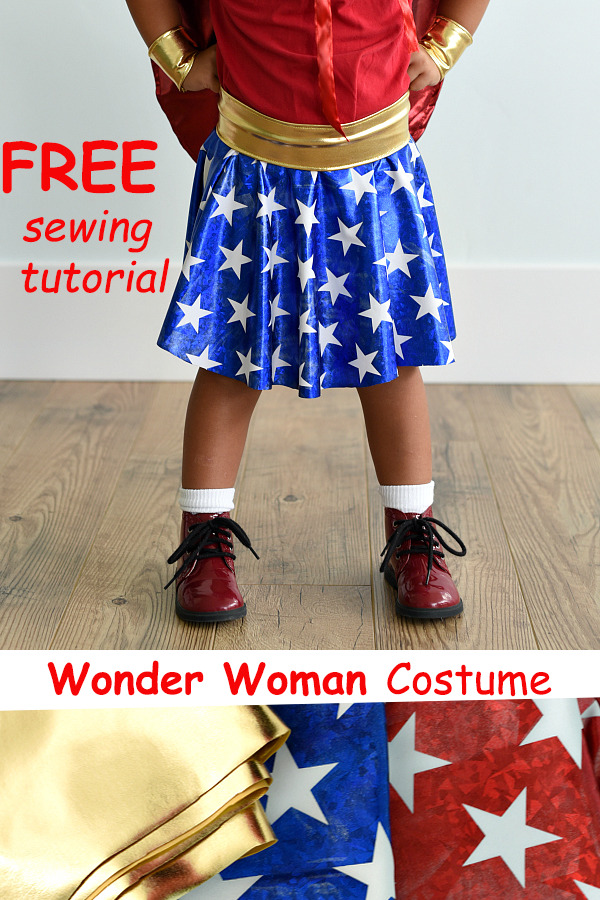 Wonder Woman Costume FREE sewing tutorial