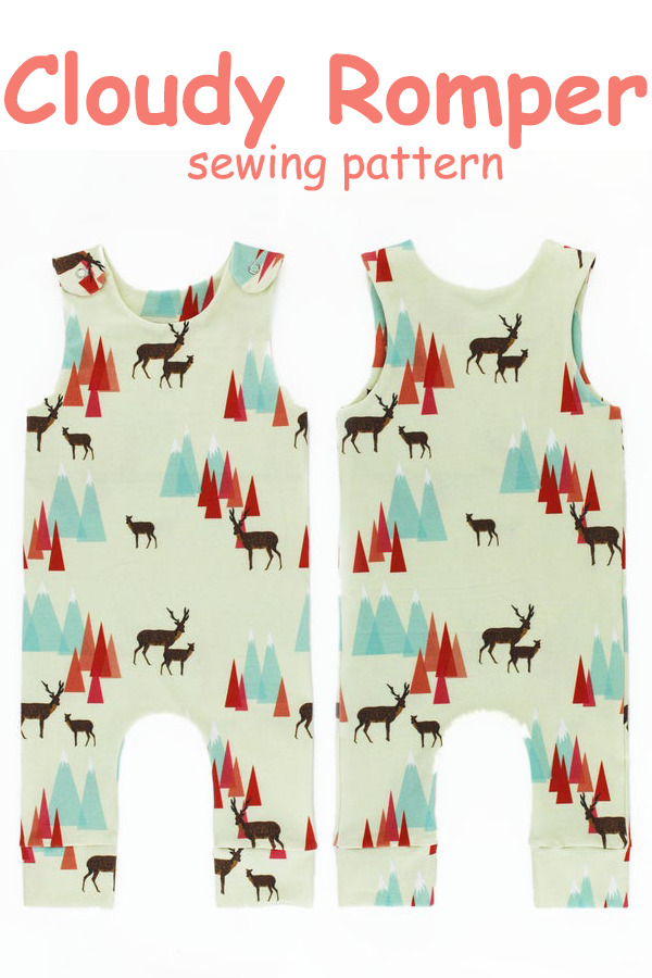 Cloudy Romper sewing pattern