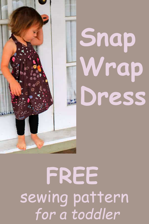 Snap Wrap Dress FREE sewing pattern for a toddler