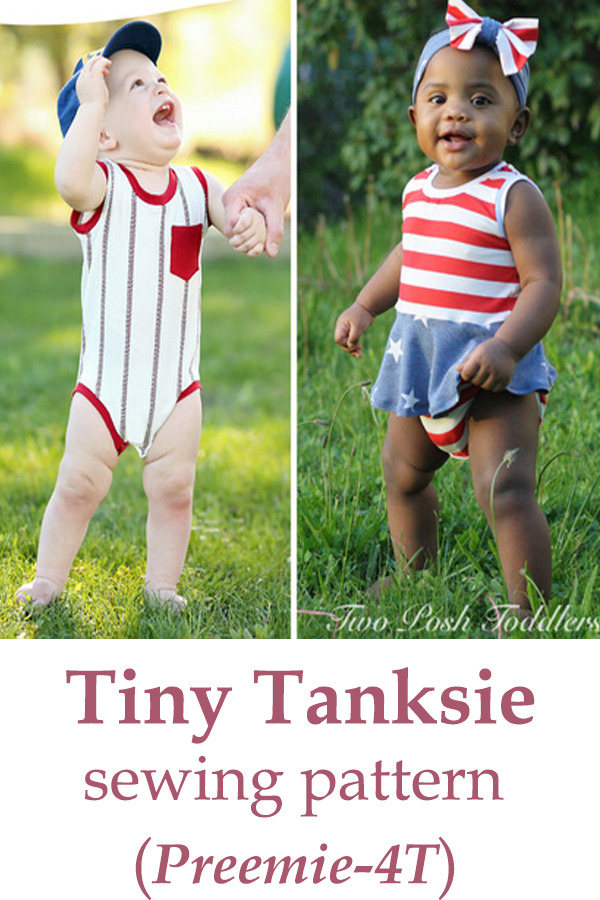 Tiny Tanksie pattern (Preemie-4T)