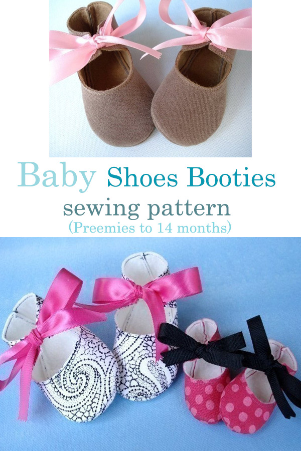 Baby Shoes Booties sewing pattern (Preemies to 14 months)