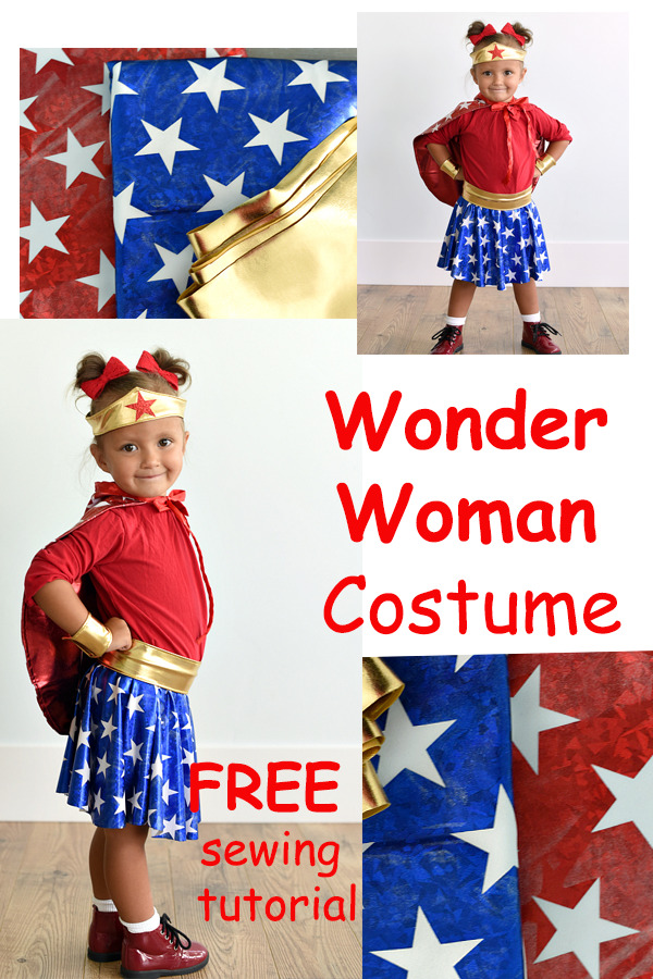 Wonder Woman Costume FREE sewing tutorial