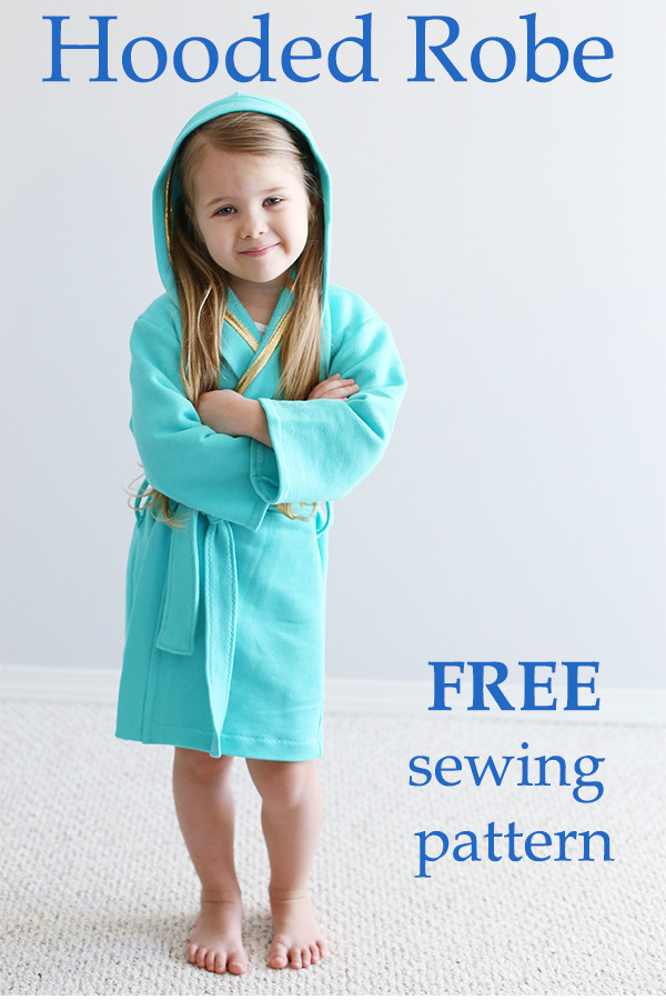 Hooded Robe FREE sewing pattern (3/4T) Sew Modern Kids