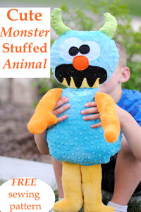 Cute Monster Stuffed Animal FREE sewing pattern - Sew Modern Kids