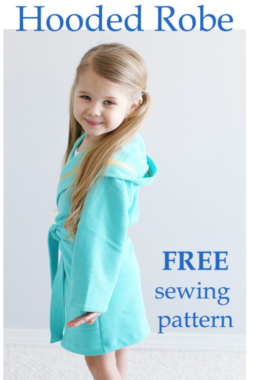 Hooded Robe FREE sewing pattern (3/4T) - Sew Modern Kids