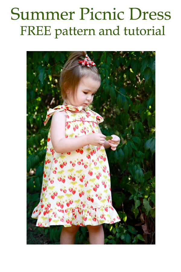 Summer Picnic Dress FREE pdf pattern and tutorial