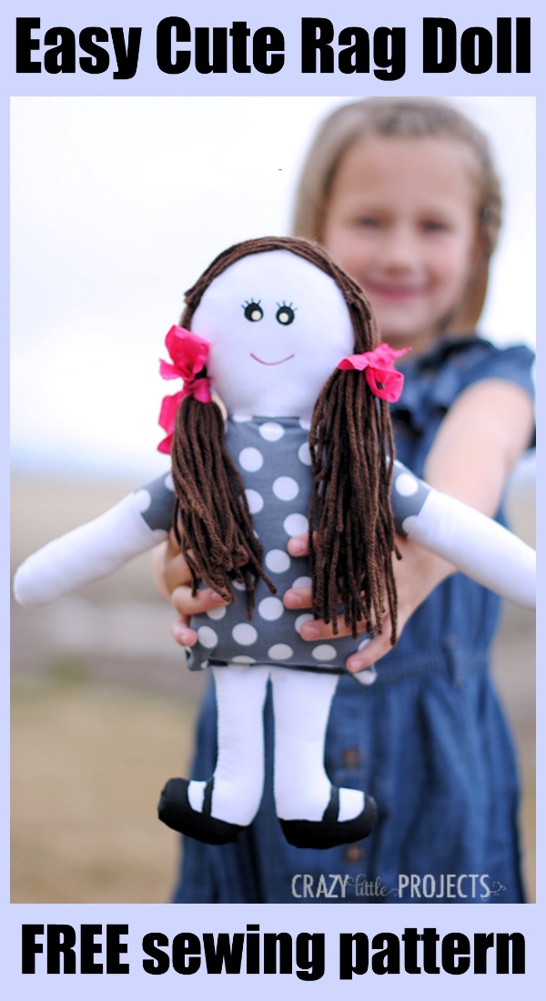 Easy Cute Rag Doll FREE sewing pattern Sew Modern Kids