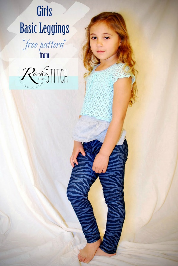 Girl's Basic Leggings FREE pattern (Size 6) - Sew Modern Kids