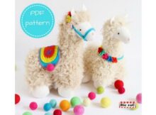 Llama Plush Stuffed Animal sewing pattern