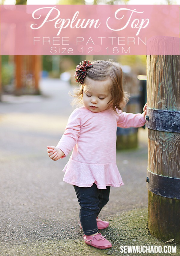 Peplum Top FREE sewing pattern (12-18mths)