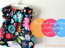 The Sweet Simple Dress FREE sewing pattern (0-3 months)