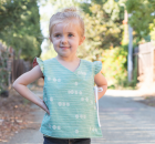 FREE Girls Reversible Wrap Top sewing pattern (12mths-5T)