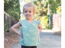 FREE Girls Reversible Wrap Top sewing pattern (12mths-5T)