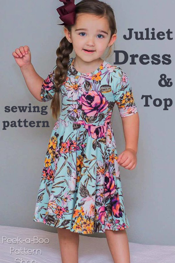 Juliet Dress & Top pattern (3mths-12yrs)