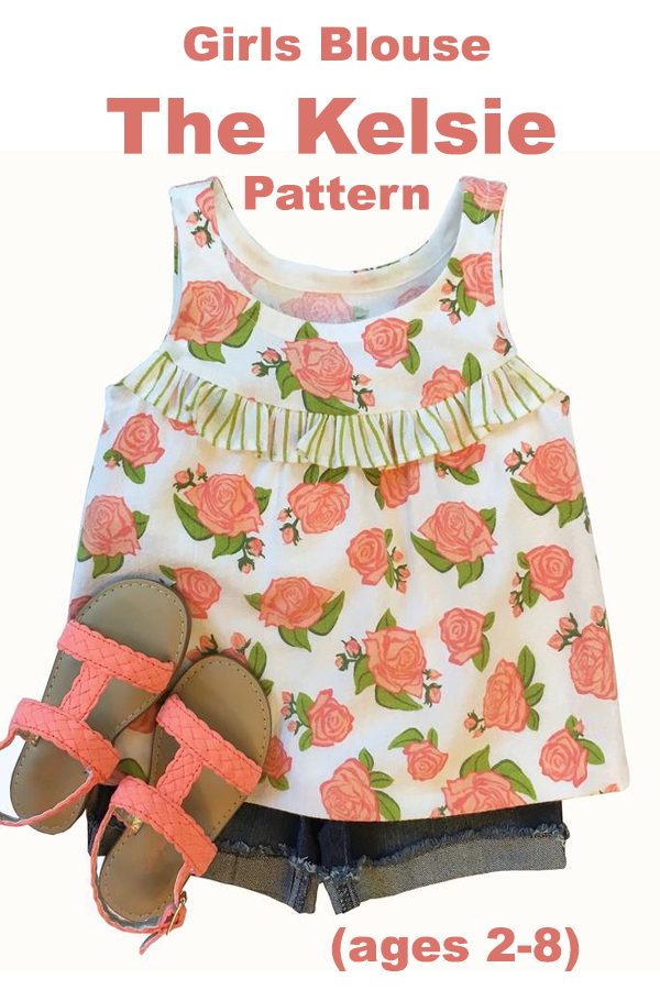 Girls Blouse "The Kelsie Pattern" (ages 2-8)