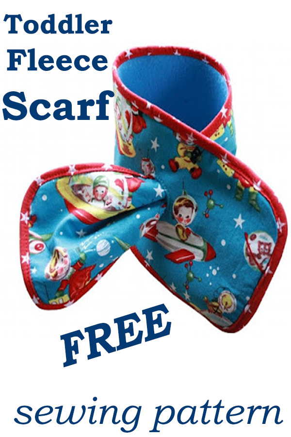 FREE Toddler Fleece Scarf sewing pattern