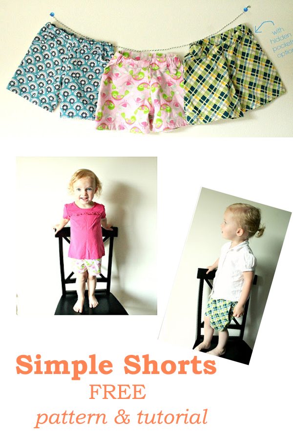 Simple Shorts FREE pattern & tutorial