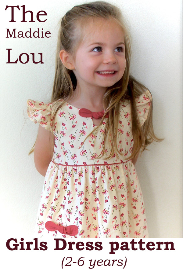 The Maddie Lou Girls Dress pattern (2-6 years)